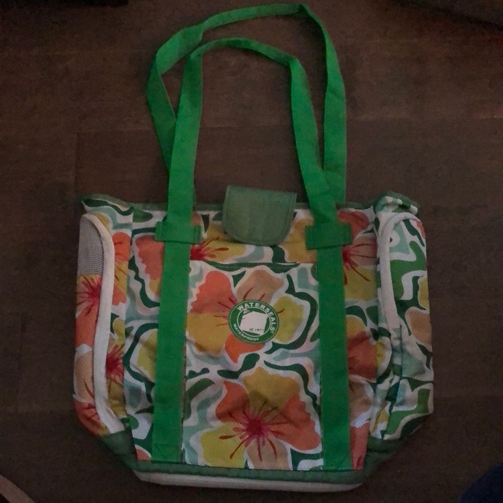 Waterseals waterproof RFID data block Colorful Floral Tote Bag